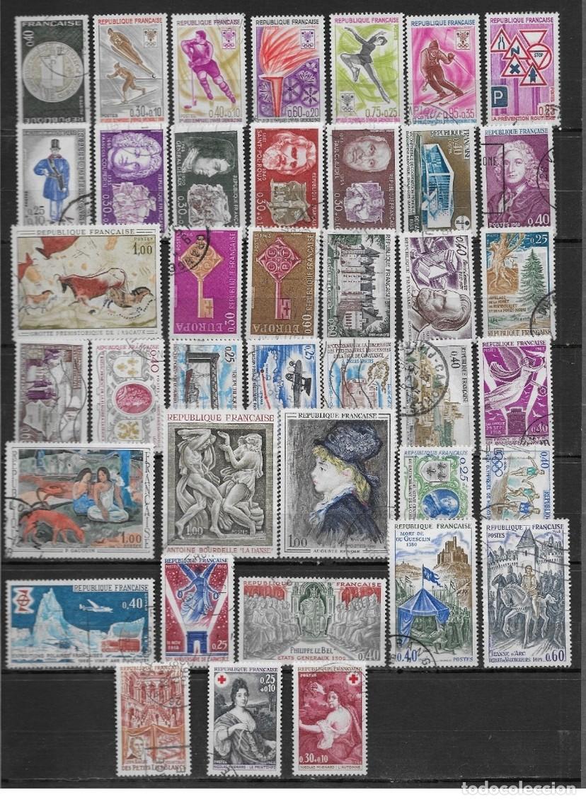 Sellos: France 1968 - A&ntilde;o completo Yvert 1542/1581 usado