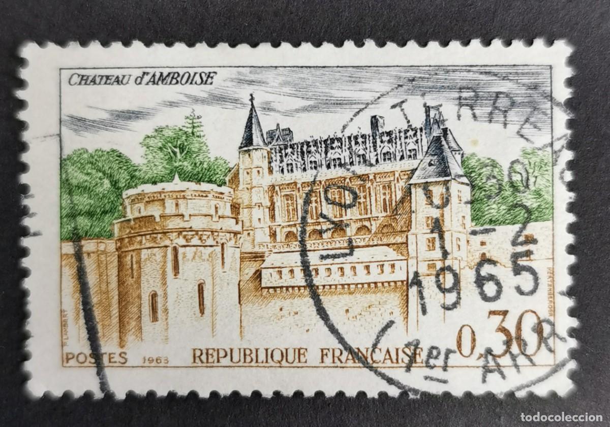 Sellos: Sello Francia 1963, Publicidad tur&iacute;stica Castillo de Amboise, 0,30 F Michel: 1444