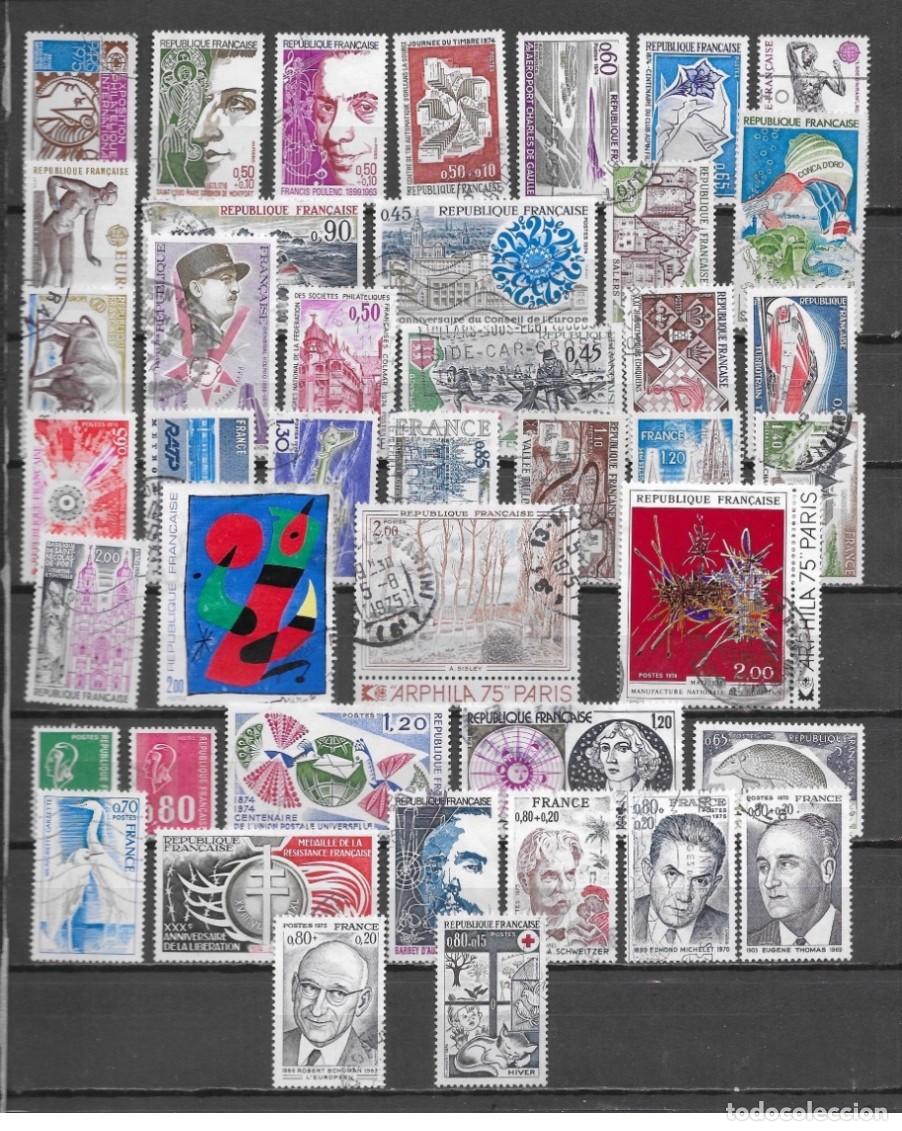 Sellos: France 1974 - A&ntilde;o completo Yvert 1783/1829 usado