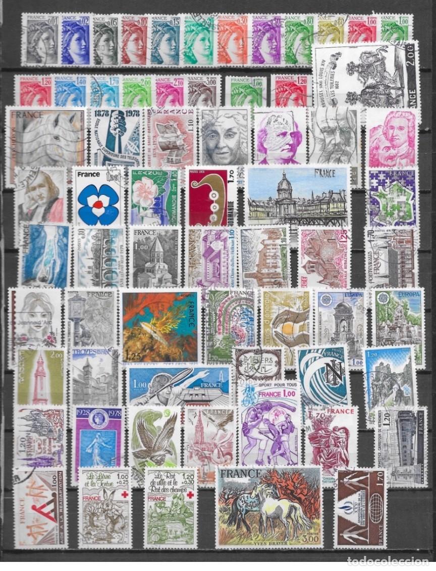 Sellos: France 1978 - A&ntilde;o completo Yvert 1962/2027 usado