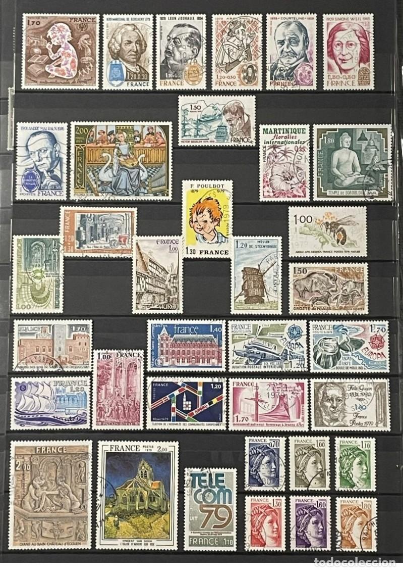 Sellos: France 1979 - A&ntilde;o completo Yvert 2028/2072 usado