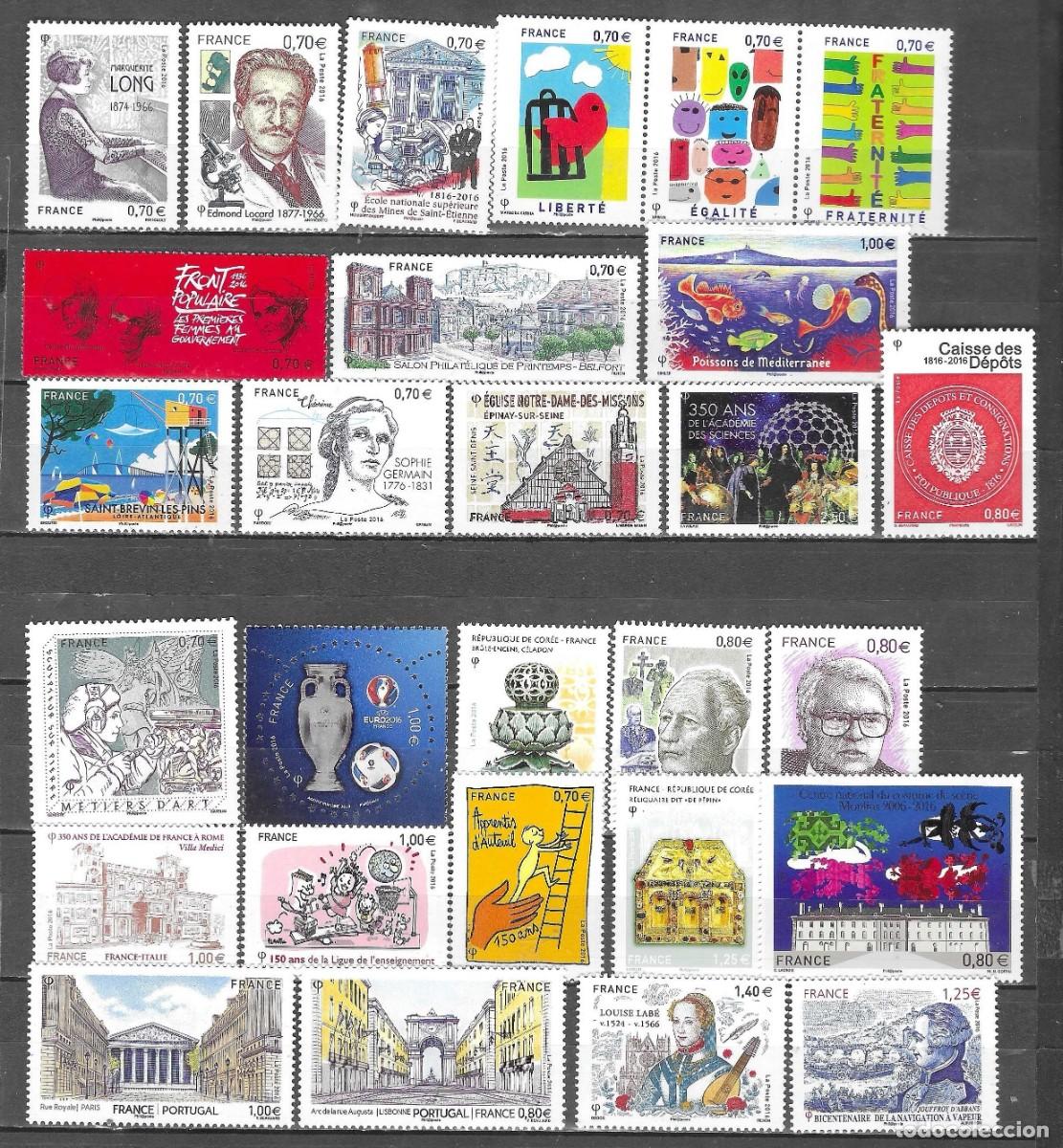 Sellos: SELLOS** DE FRANCIA 2016 - Foto 1