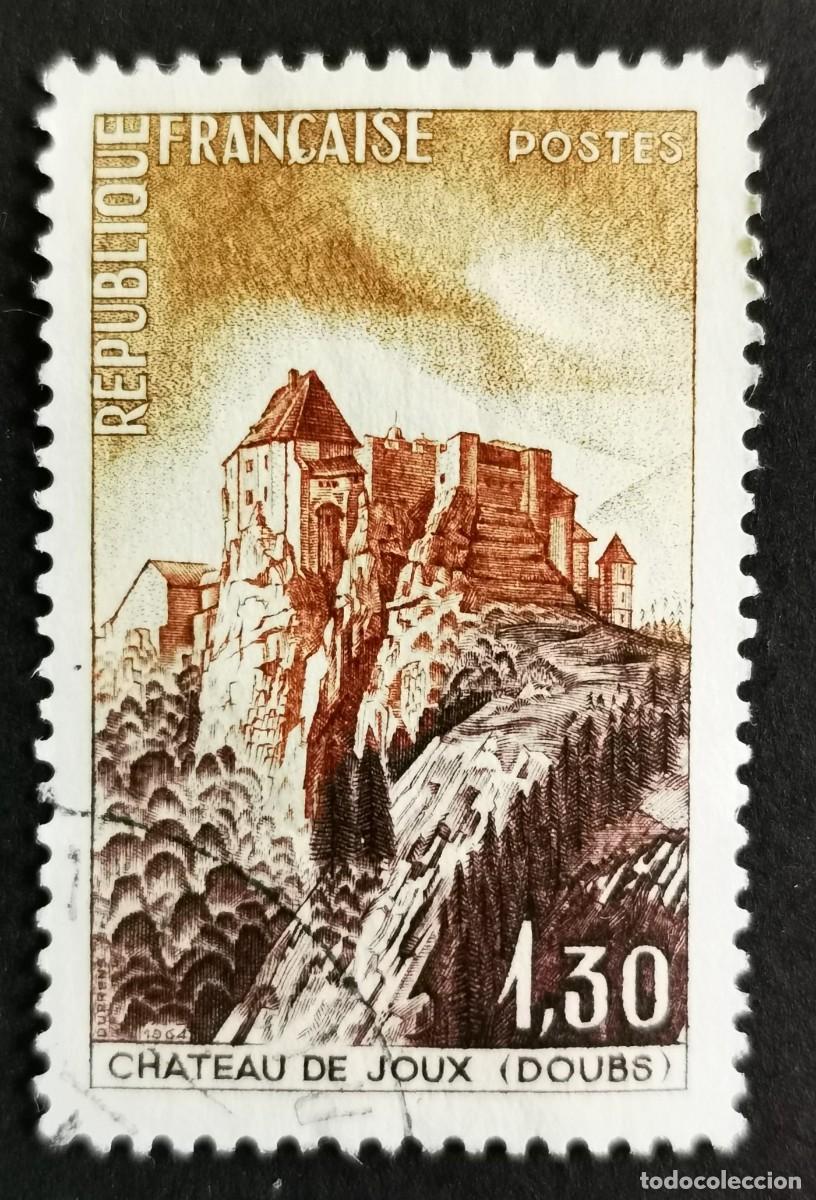 Sellos: Sello Francia 1965, Publicidad tur&iacute;stica Castillo de Joux (Doubs), 1,30 F Michel: 1499