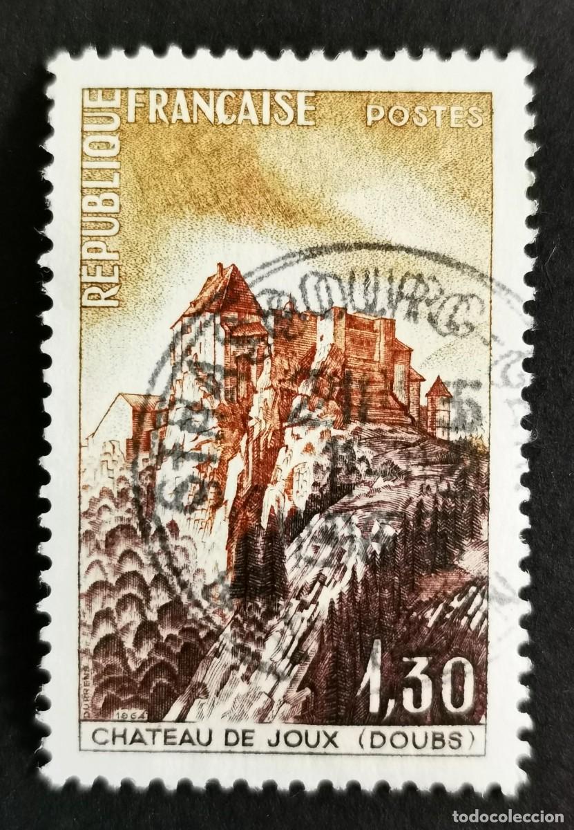 Sellos: Sello Francia 1965, Publicidad tur&iacute;stica Castillo de Joux (Doubs), 1,30 F Michel: 1499