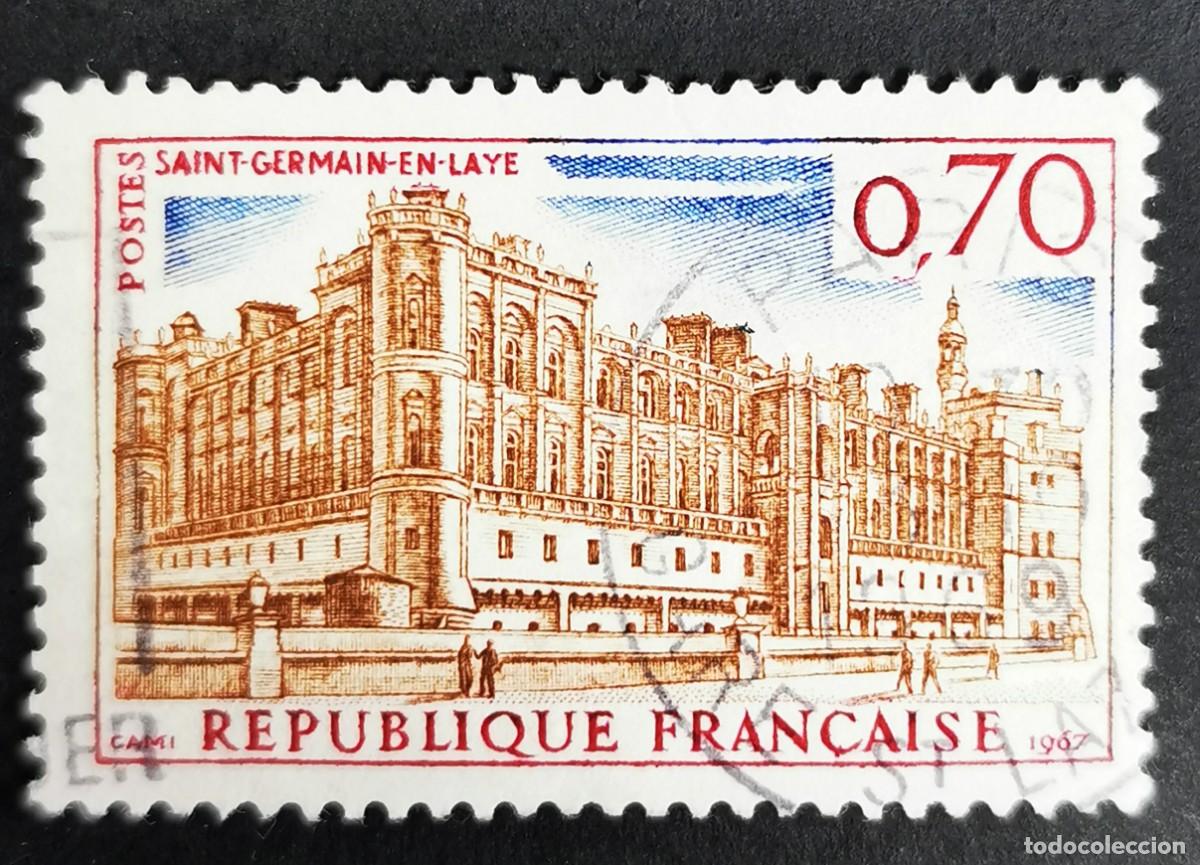 Sellos: Sello Francia 1967, Publicidad tur&iacute;stica St. Germain-en-Laye Chateau, 0,70 F Michel: 1587