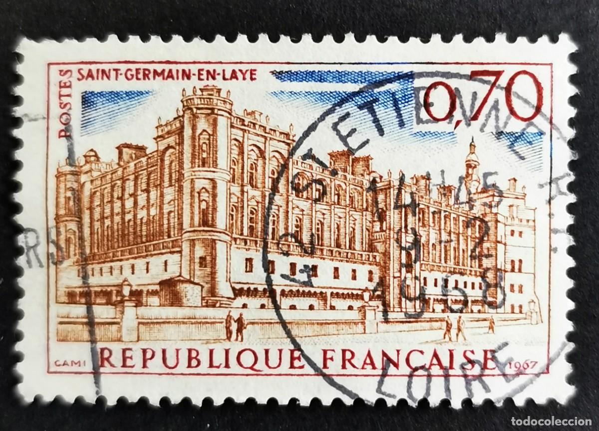 Sellos: Sello Francia 1967, Publicidad tur&iacute;stica St. Germain-en-Laye Chateau, 0,70 F Michel: 1587