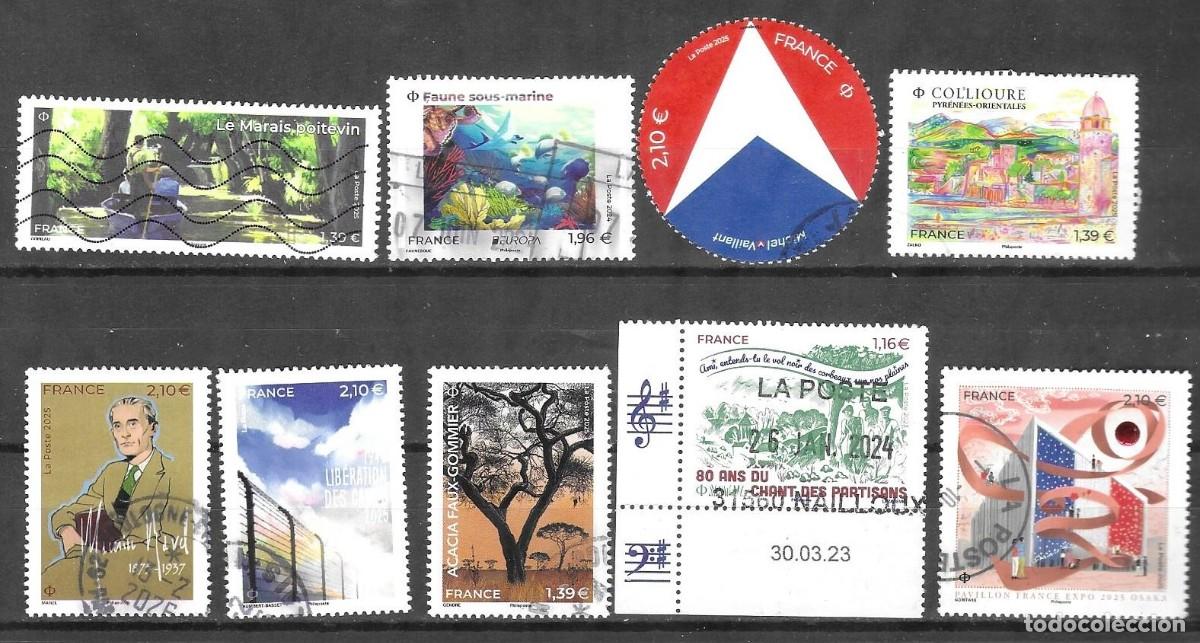 Sellos: LOTE DE SELLOS USADOS DE FRANCIA 2025