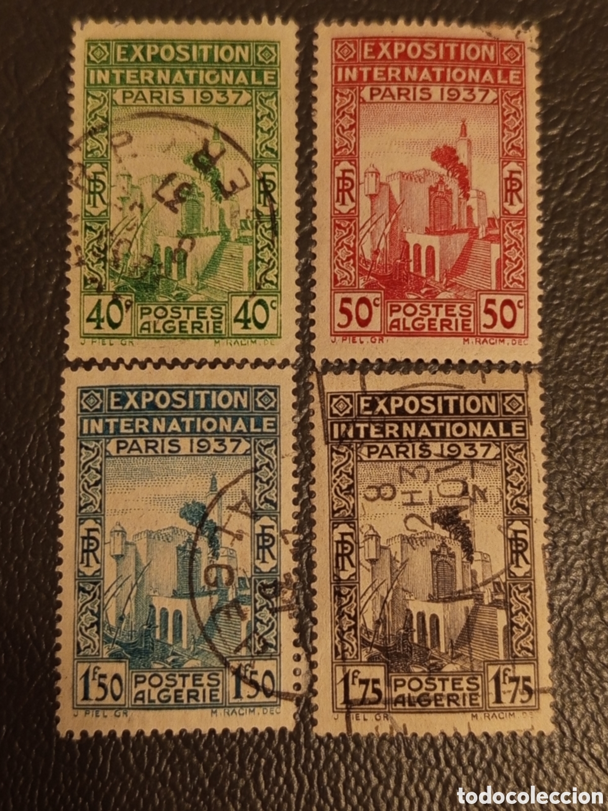 Sellos: Serie Completa Argelia 1937 - Yvert 127/130 Usada
