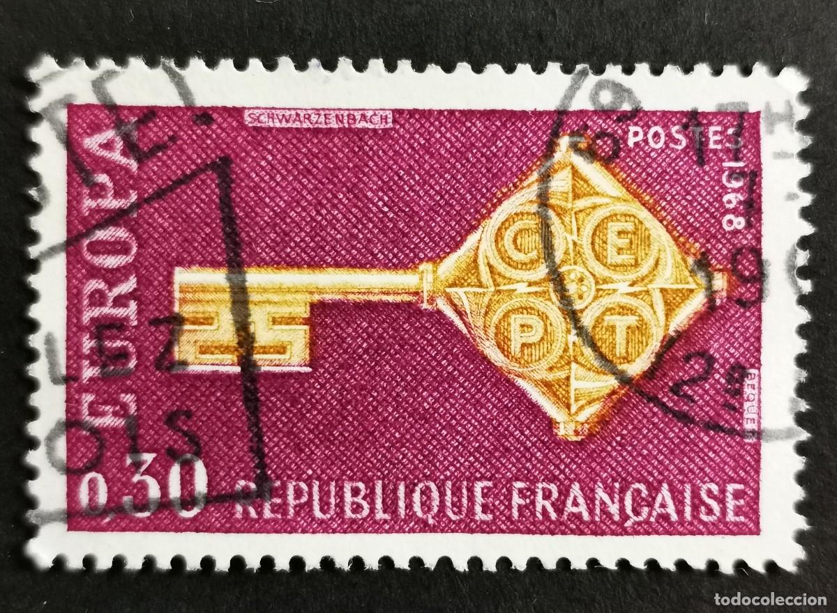 Sellos: Sello Francia 1968, CEPT- Claves 0,30 F Michel: 1621