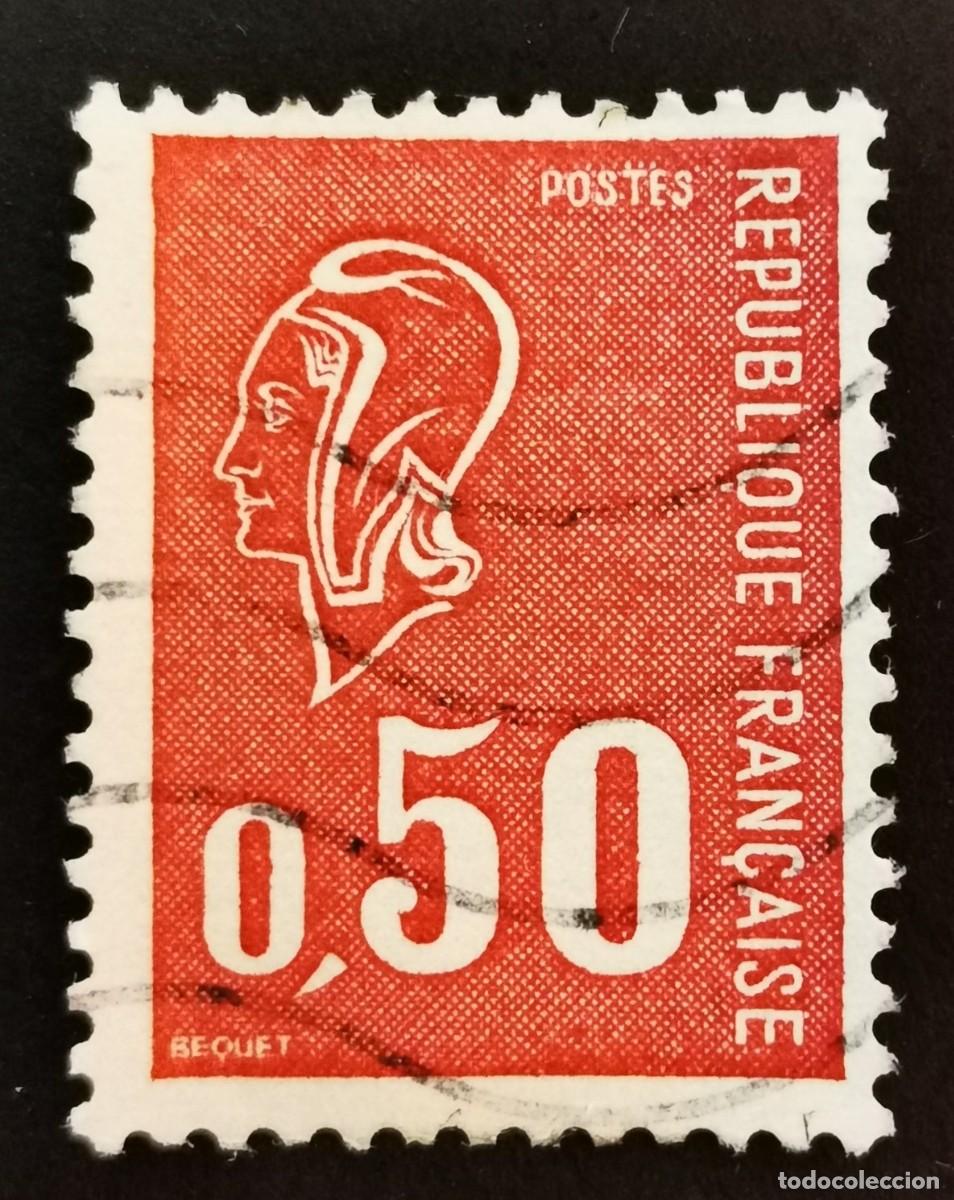 Sellos: Sello Francia 1971, Marianne tipo B&eacute;quet, 0.50 F Michel: 1735x
