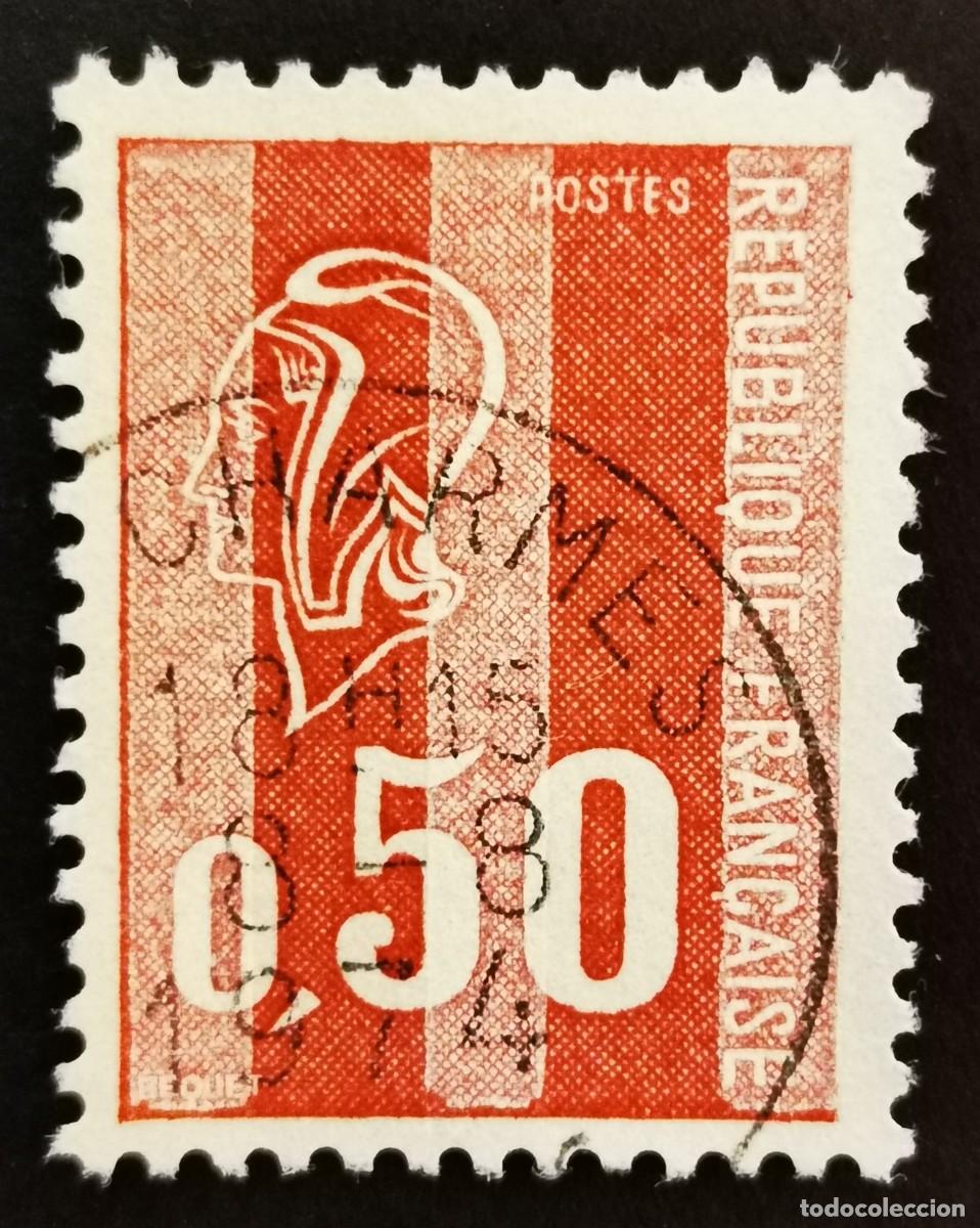 Sellos: Sello Francia 1971, Marianne tipo B&eacute;quet, 0.50 F Michel: 1735y