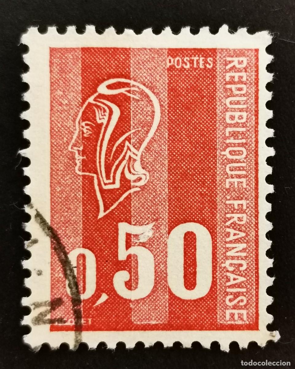 Sellos: Sello Francia 1971, Marianne tipo B&eacute;quet, 0.50 F Michel: 1735y