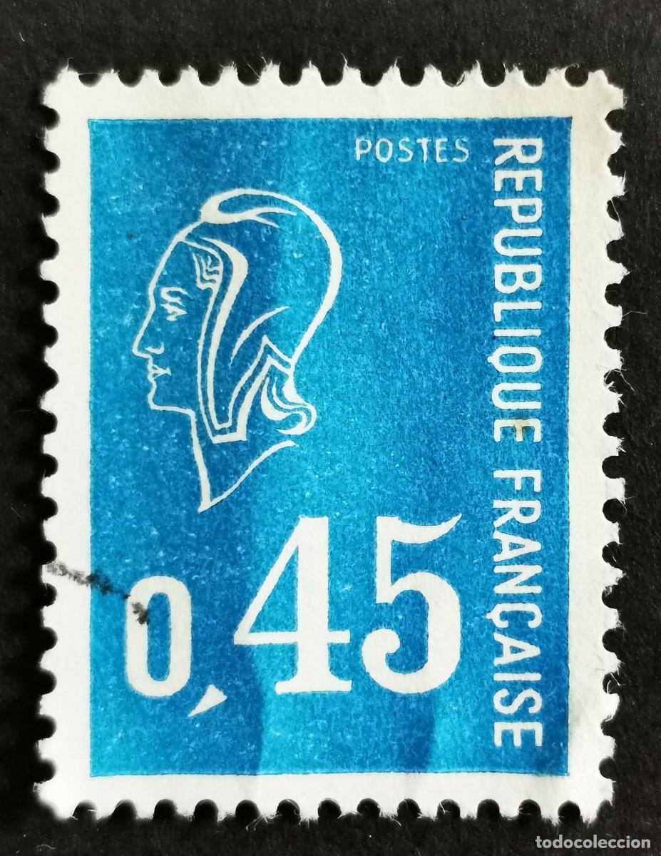 Sellos: Sello Francia 1971, Marianne tipo B&eacute;quet, 0.45 F Michel: 1738