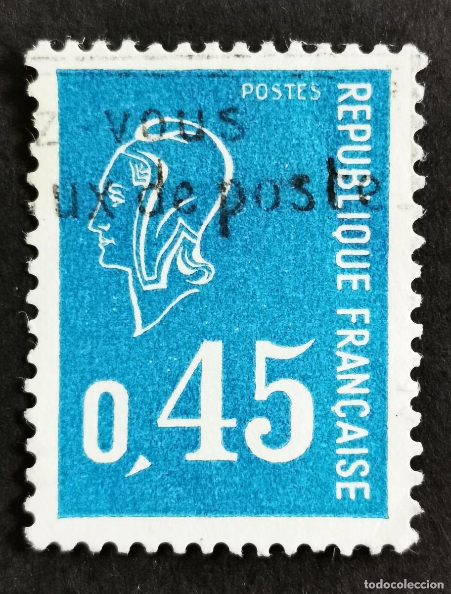Sellos: Sello Francia 1971, Marianne tipo B&eacute;quet, 0.45 F Michel: 1738