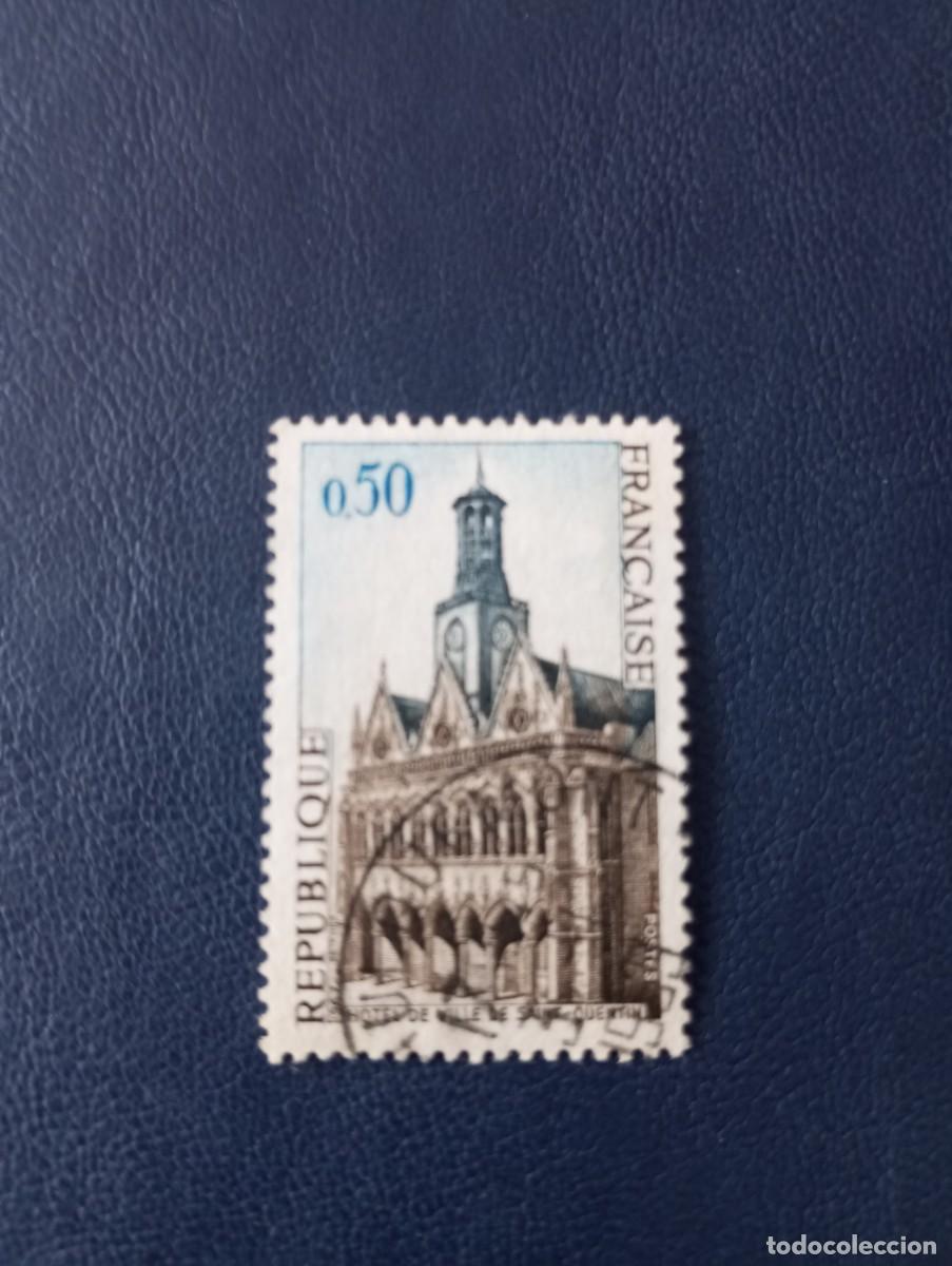 Sellos: FRANCIA, 1966, AYUNTAMIENTO DE SAINT QUENTIN, YT 1499