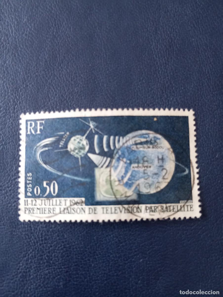 Sellos: FRANCIA, 1962, TELEVISI&Oacute;N POR SAT&Eacute;LITE TELSTAT YT 1361