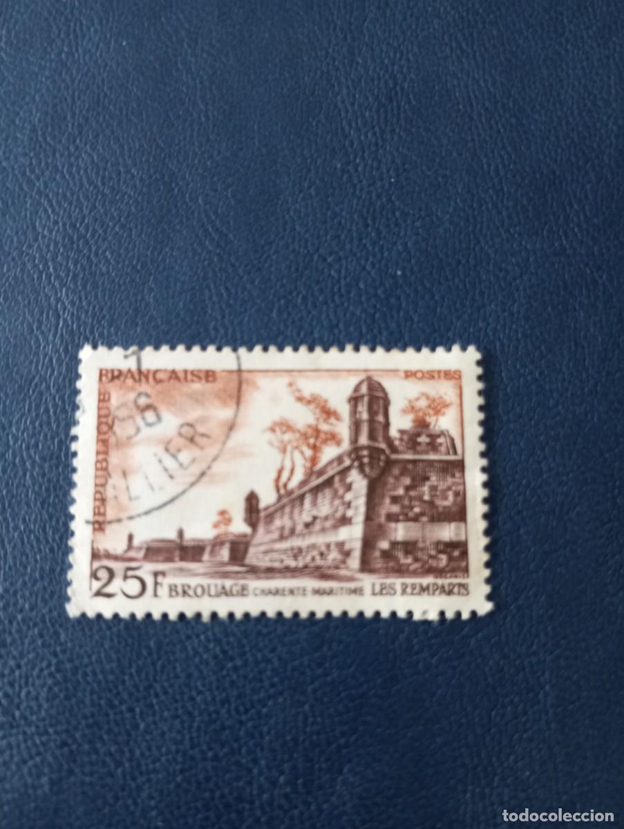Sellos: FRANCIA, 1955, BROUAGE, YT 1042