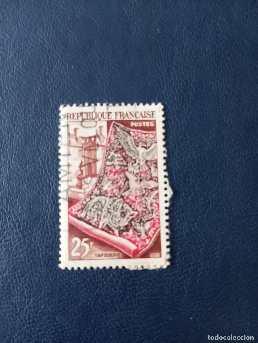 Sellos: FRANCIA, 1954, TAPICERIAS, YT 970