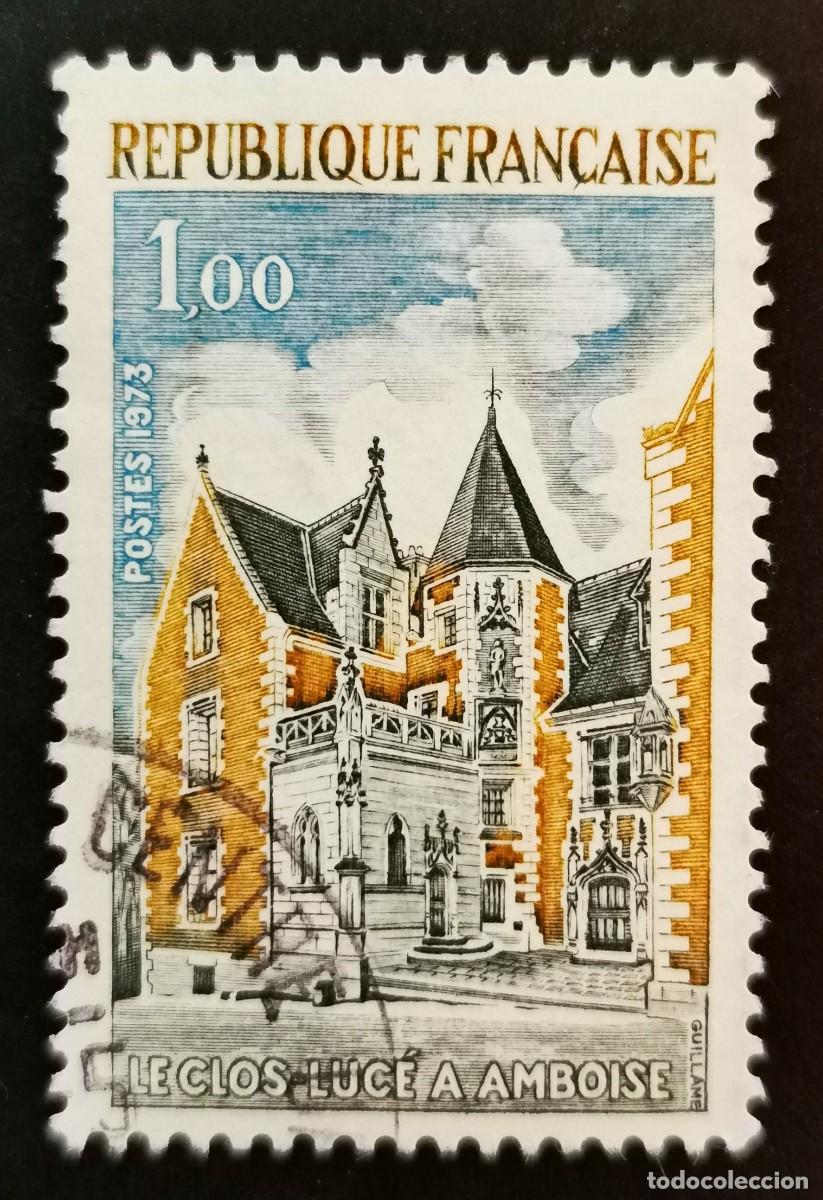 Sellos: Sello Francia 1973, Publicidad tur&iacute;stica Palacio de Clos-Luce, Amboise, 1 F Michel: 1842