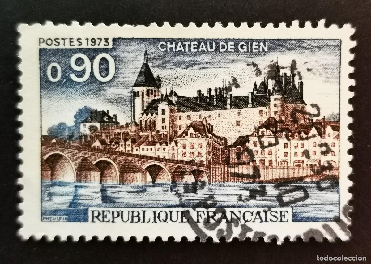 Sellos: Sello Francia 1973, Publicidad tur&iacute;stica Castillo de Gien, 0,90 F Michel: 1844