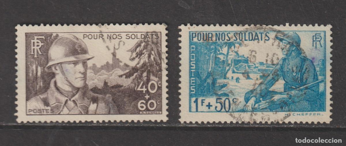 Sellos: France 1940 - Yvert 451/452 usado