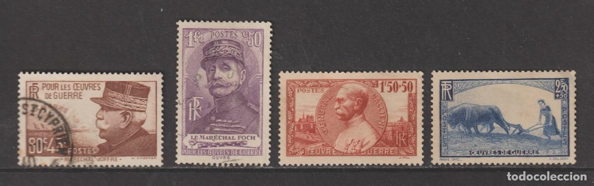 Sellos: France 1940 - Yvert 454/457 usado