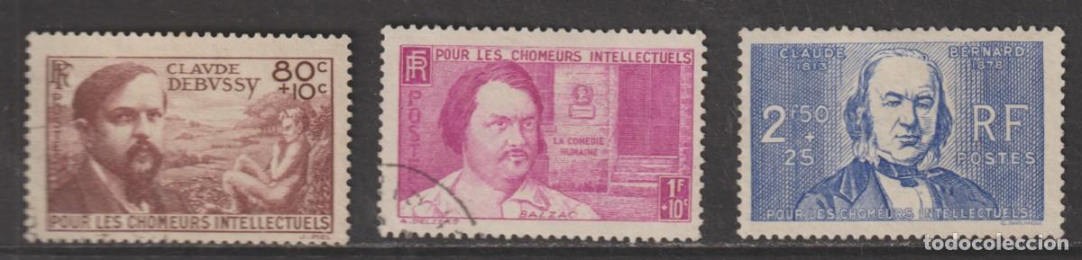 Sellos: France 1940 - Yvert 462/464 usado