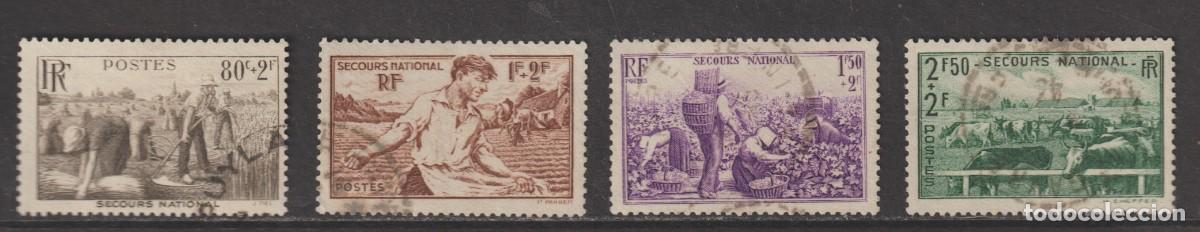 Sellos: France 1940 - Yvert 466/469 usado