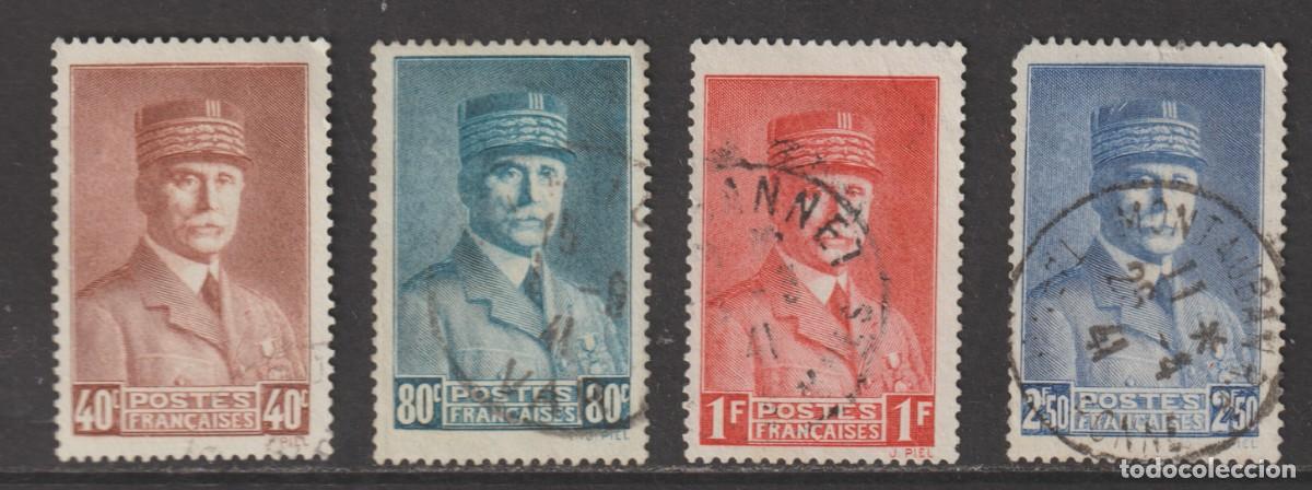 Sellos: France 1940-41 - Yvert 470/473 usado