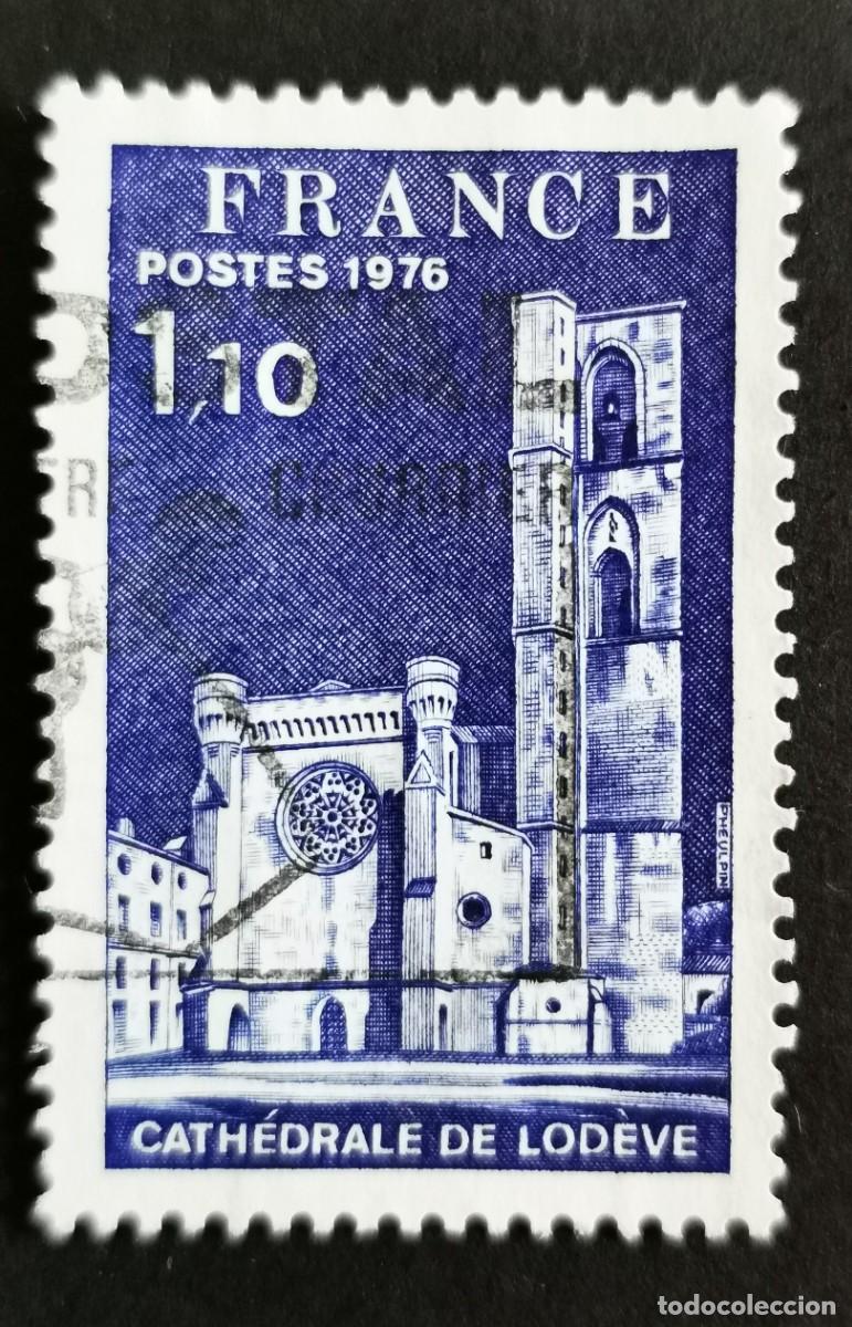 Sellos: Sello Francia 1975, Publicidad tur&iacute;stica Catedral de Lod&egrave;ve ,1,10 F Michel: 1999