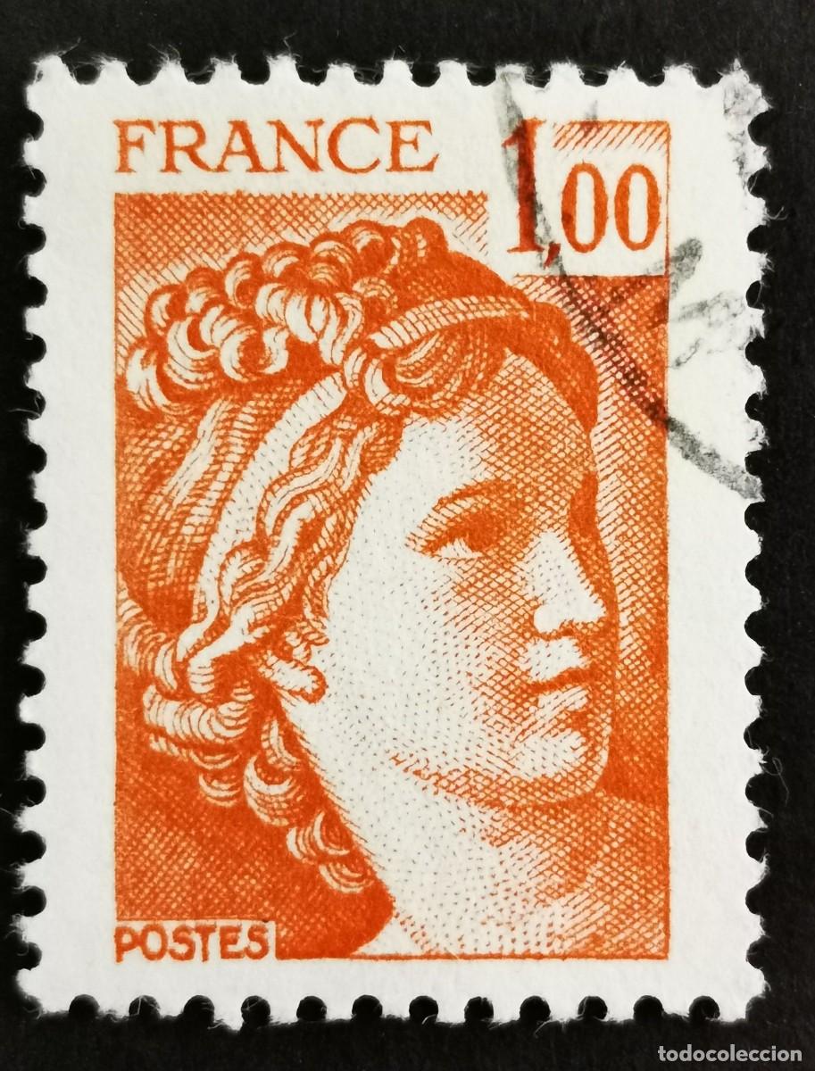 Sellos: Sello Francia 1977, Sabine, 1 F Michel: 2058Ayw