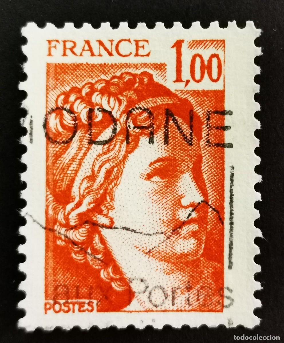 Sellos: Sello Francia 1977, Sabine, 1 F Michel: 2058Ayw