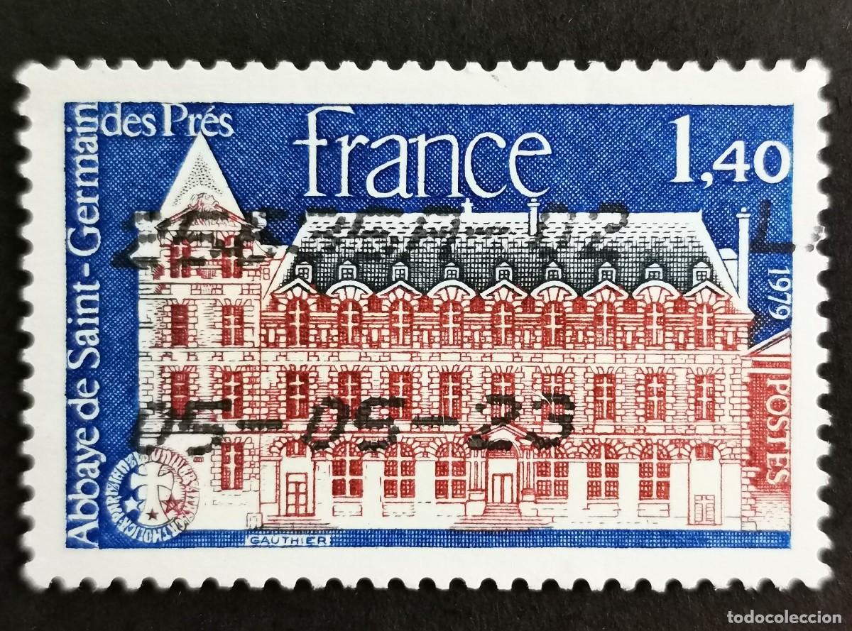 Sellos: Sello Francia 1979, Abad&iacute;a de Saint-Germain-des-Pr&eacute;s, 1,40 F Michel: 2147