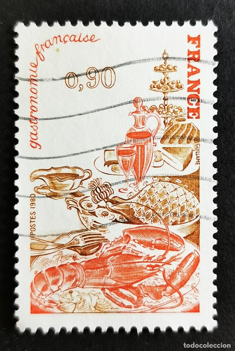 Sellos: Sello Francia 1980, Gastronom&iacute;a francesa, 0,90 F Michel: 2196