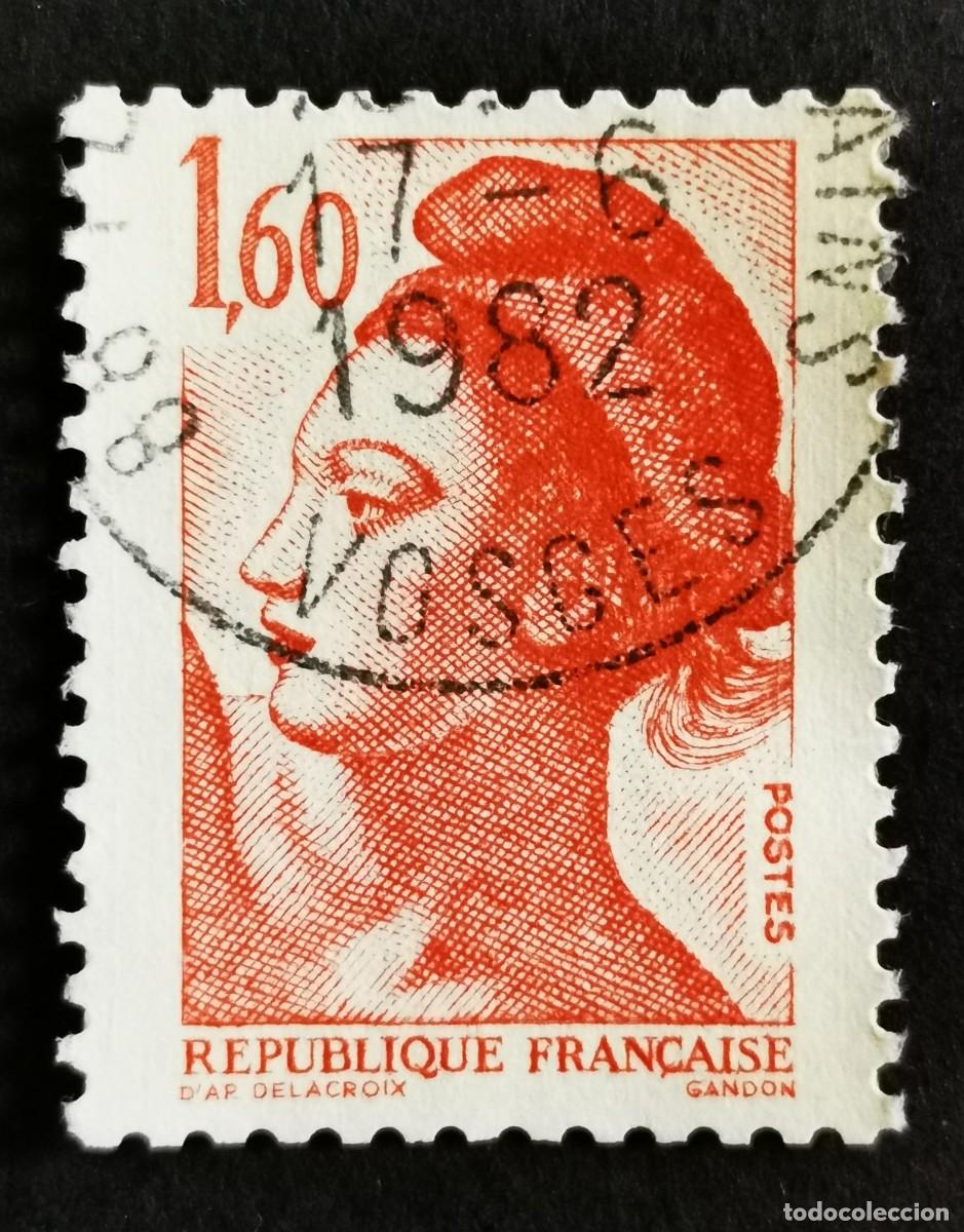 Sellos: Sello Francia 1982,Libertad de Gandon, 1,60 F Michel: 2308A