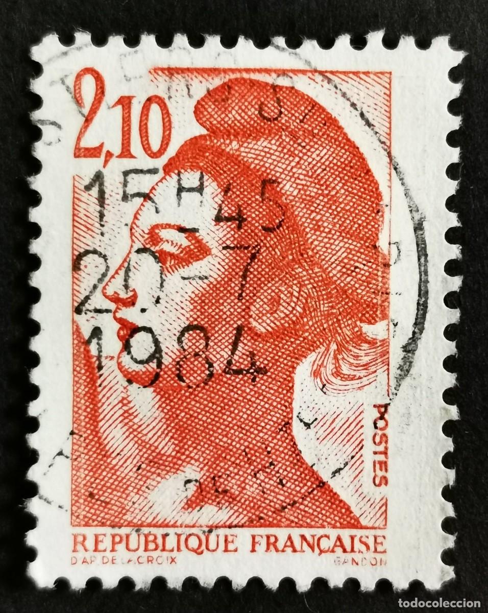 Sellos: Sello Francia 1984, Libertad de Gandon, 2,10 F Michel: 2455A