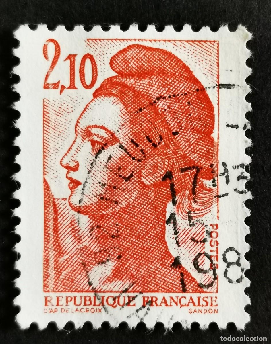 Sellos: Sello Francia 1984, Libertad de Gandon, 2,10 F Michel: 2455A