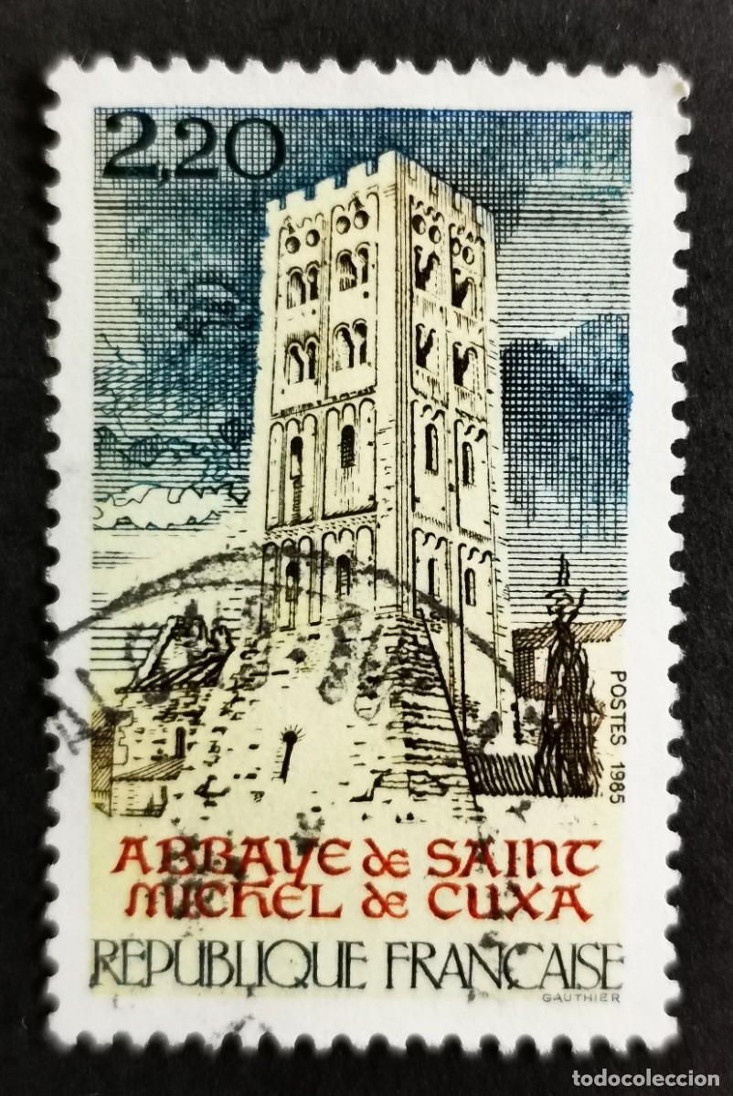 Sellos: Sello Francia 1985, Abbey Saint-Michel-de-Cuxa, 2,20 F Michel: 2508