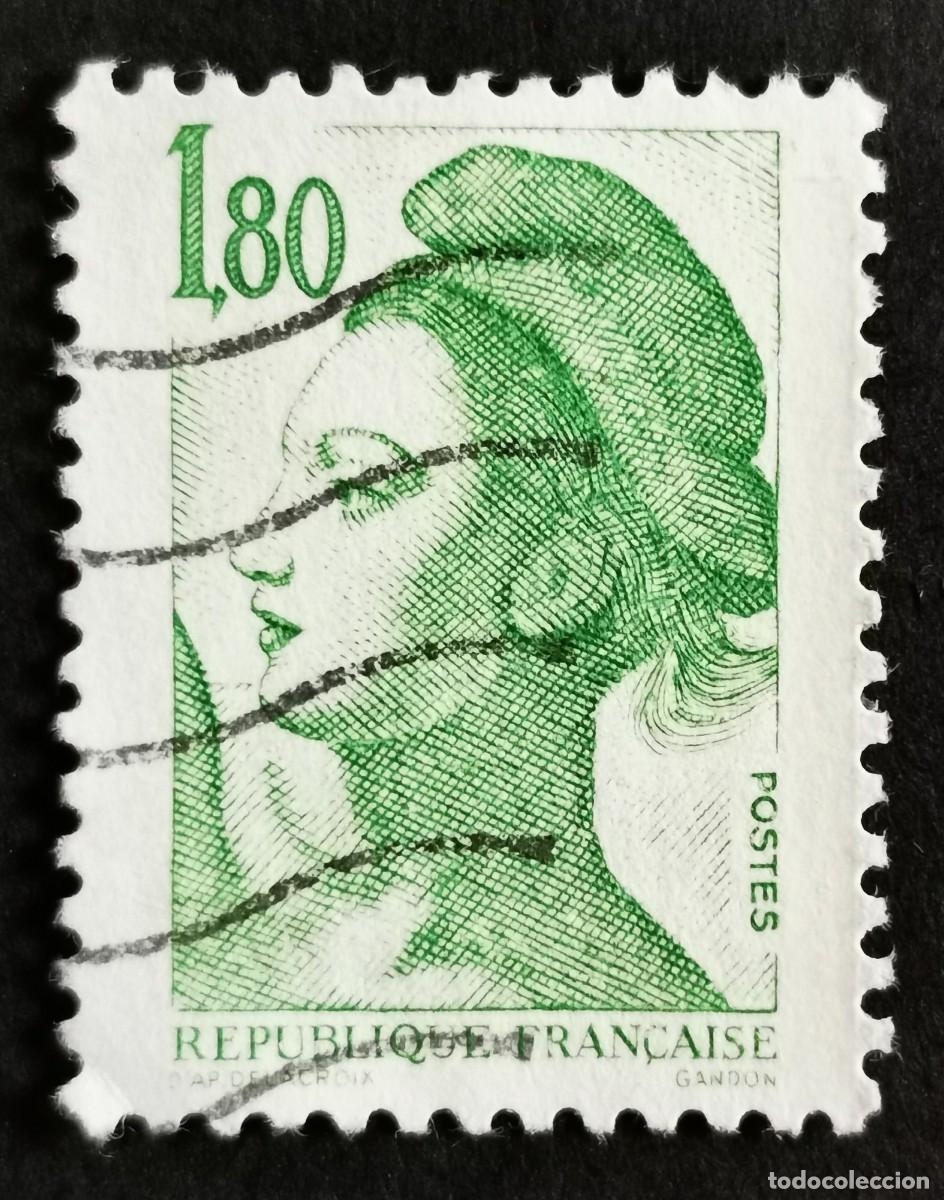 Sellos: Sello Francia 1985, Libertad de Gandon, 1,80 F Michel: 2509A