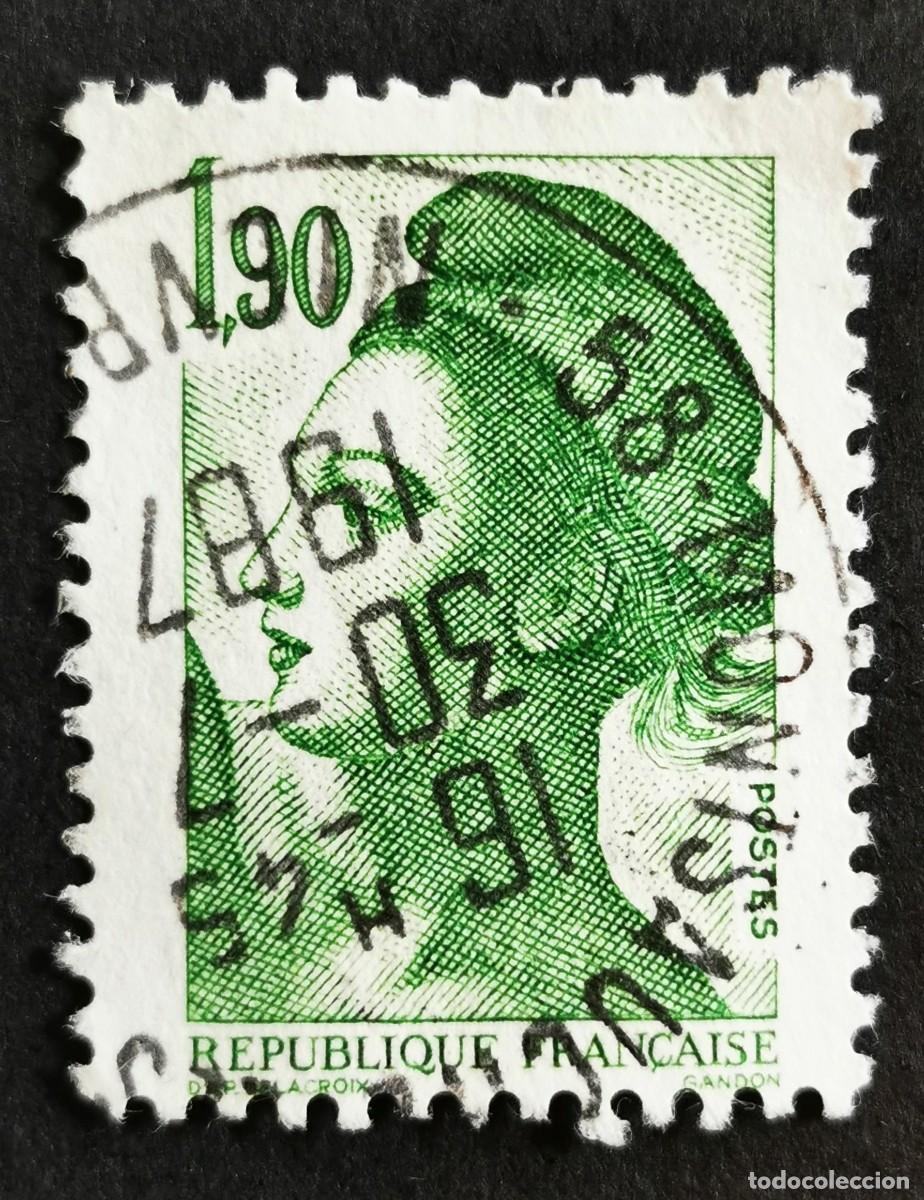 Sellos: Sello Francia 1986, Libertad de Gandon, 1,90 F Michel: 2558A