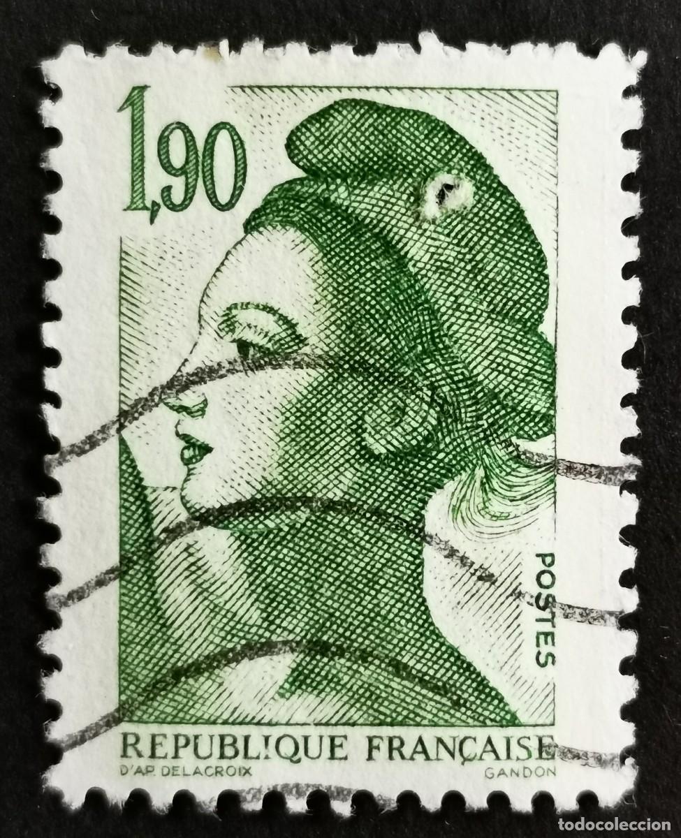 Sellos: Sello Francia 1986, Libertad de Gandon, 1,90 F Michel: 2558A