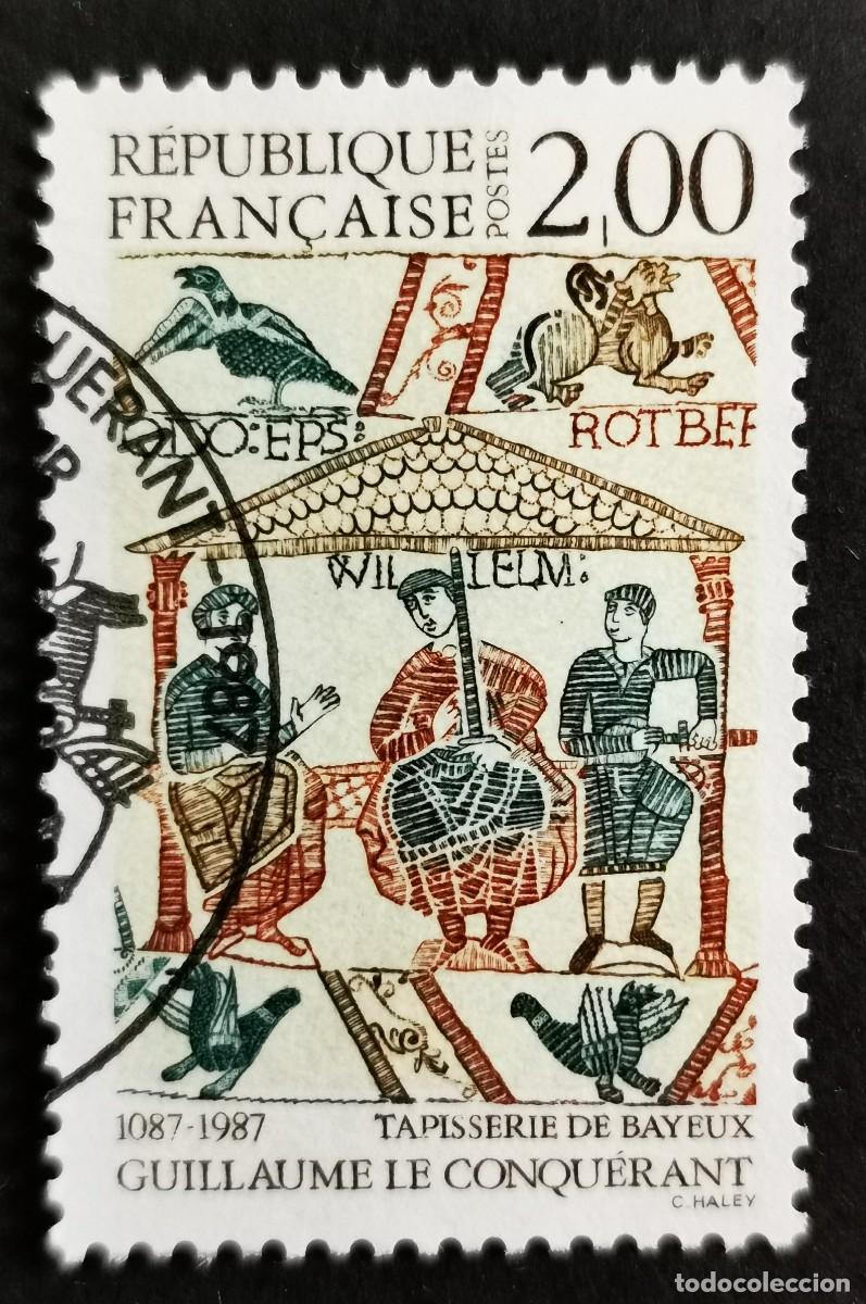 Sellos: Sello Francia 1987, 1087: Tapiz de Bayeux, Guillermo el Conquistador, 2 F Michel: 2626
