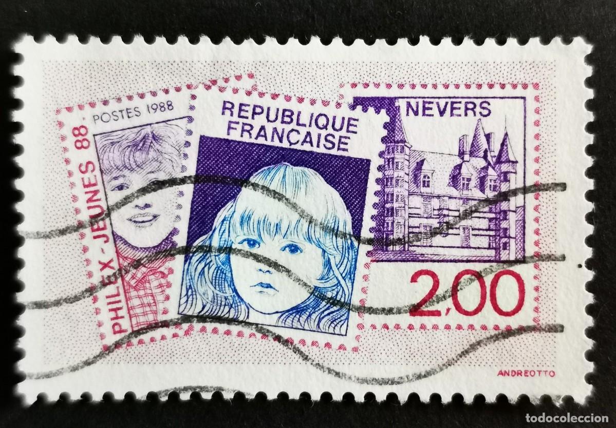 Sellos: Sello Francia 1988, Philex-Young 88 Nevers, 2,00 F Michel: 2664