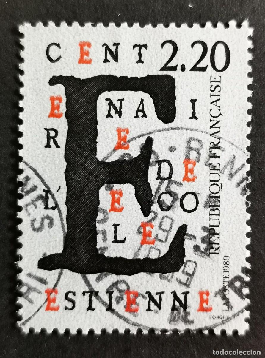 Sellos: Sello Francia 1989, Centenario de la Escuela Estienne, 2,20 F Michel: 2699