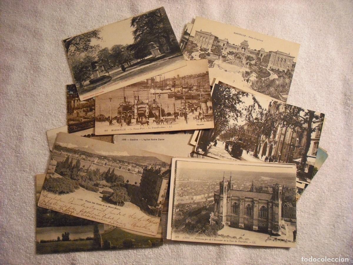 Sellos: LOTE DE 26 ANTIGUAS POSTALES DE DIFERENTES SITIOS DE FRANCIA