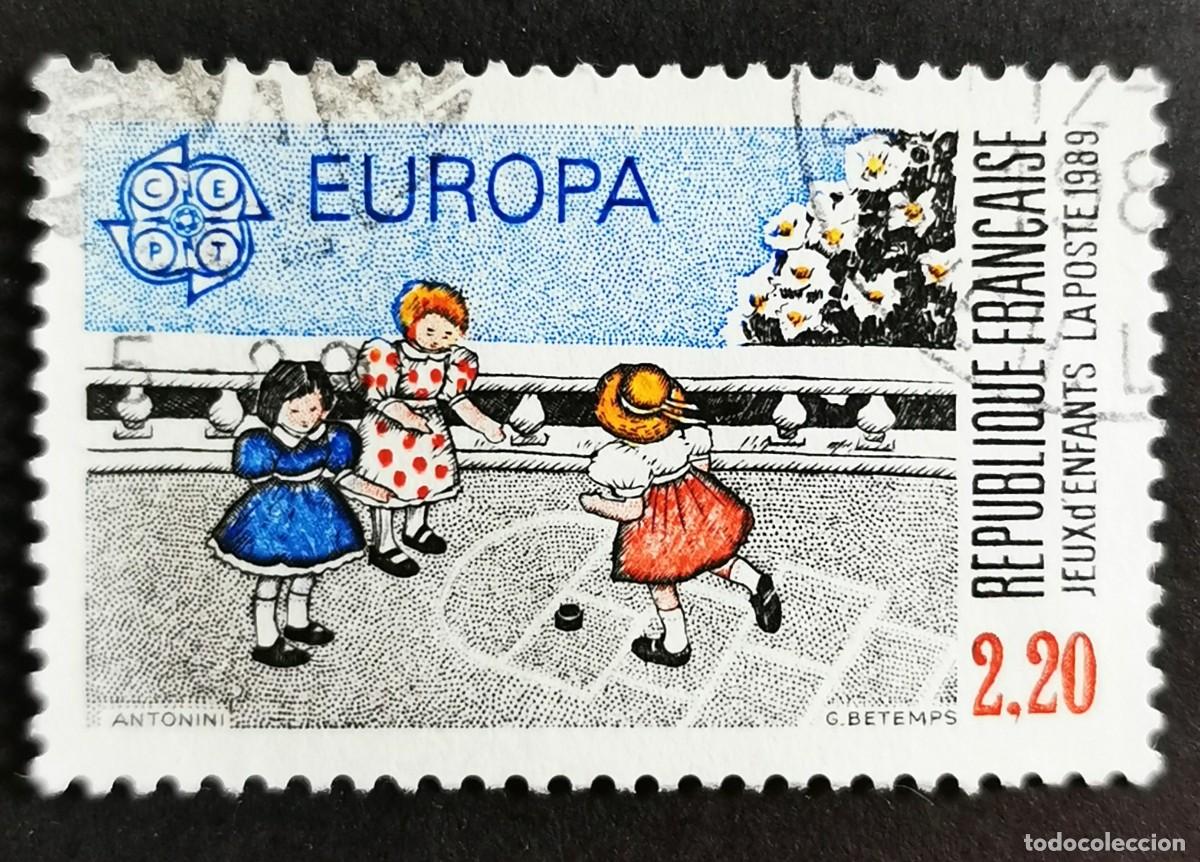 Sellos: Sello Francia 1989, Rayuela del parque infantil CEPT, 2,20 F Michel: 2716