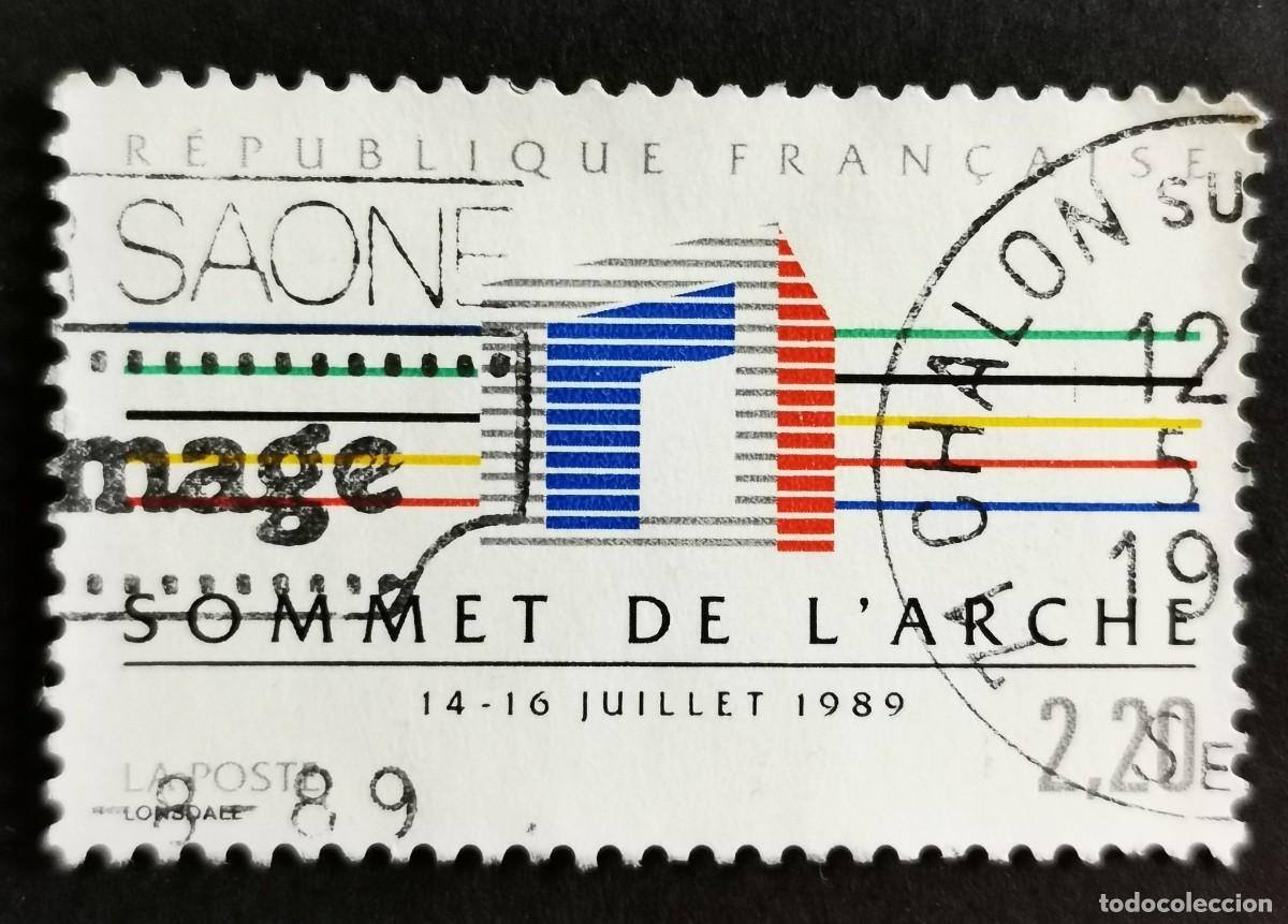 Sellos: Sello Francia 1989, Cumbre de pa&iacute;ses industrializados: Arche de La D&eacute;fense Pa, 2,20 F Michel: 2733