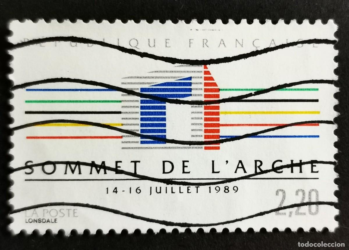 Sellos: Sello Francia 1989, Cumbre de pa&iacute;ses industrializados: Arche de La D&eacute;fense Pa, 2,20 F Michel: 2733