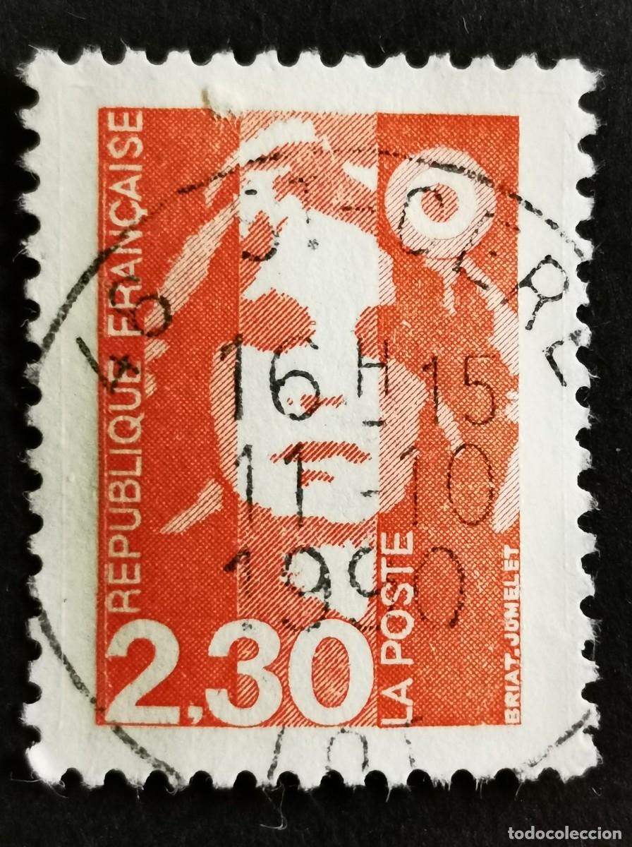 Sellos: Sello Francia 1989, Marianne de Briat, 2,30 F Michel: 2751A