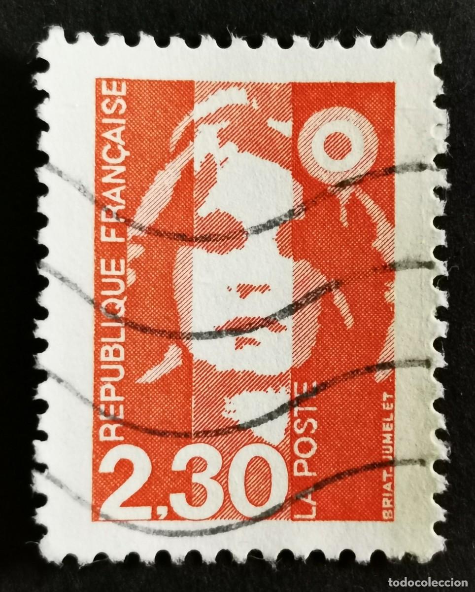 Sellos: Sello Francia 1989, Marianne de Briat, 2,30 F Michel: 2751A